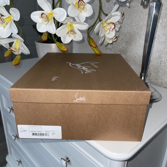 $1,195 NWB Christian Louboutin Lock Booty Boots Size 37 AUTHENTIC❤️ - Picture 10 of 11